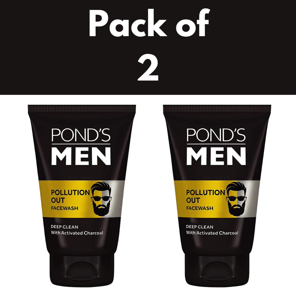 Pond's Men Facewash Pollution Out Activated Charcoal Deep Clean 100g