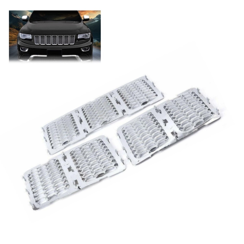 Fit For Jeep Grand Cherokee 2014-2016 Front Mesh Grille Honeycomb Insert trim