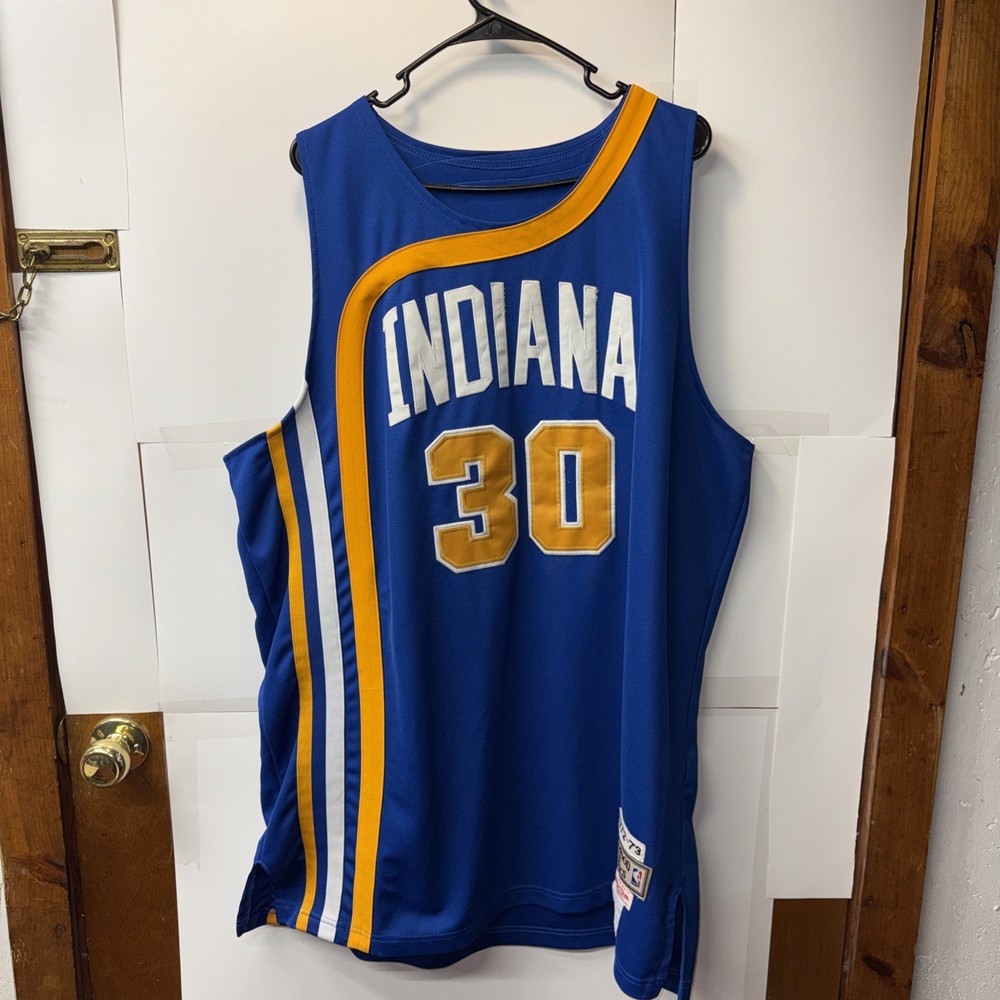 George McGinnis Throwback Jersey XXL Blue Indiana Pacers Mitchell N Ness NBA