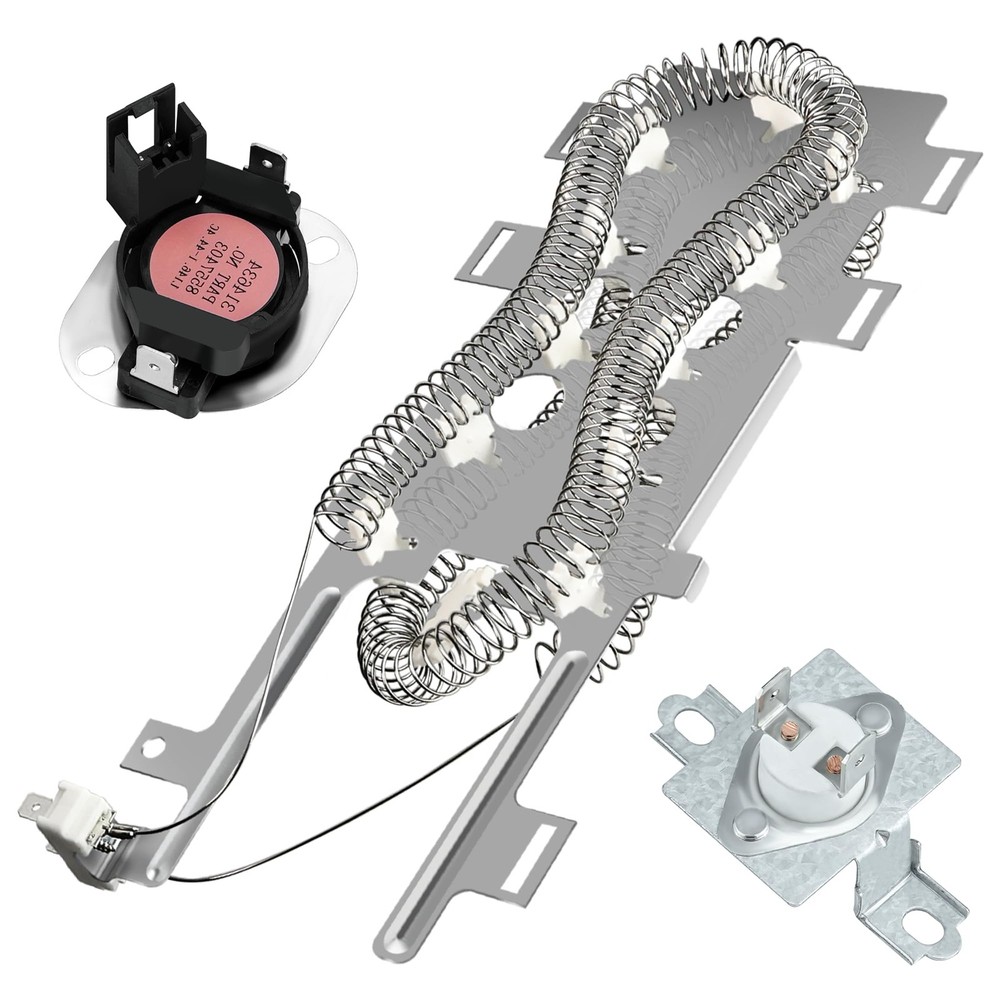 8544771 Dryer Heating Element Kit with 280148 Thermal Cutoff and 8557403 High Limit Thermostat