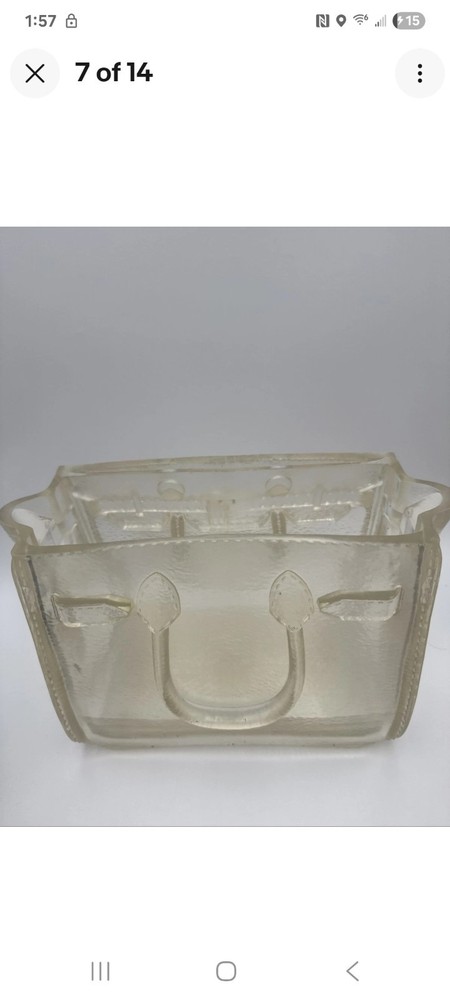 Nothing Personal Hermes Birkin Bag Flower Vase - CLEAR