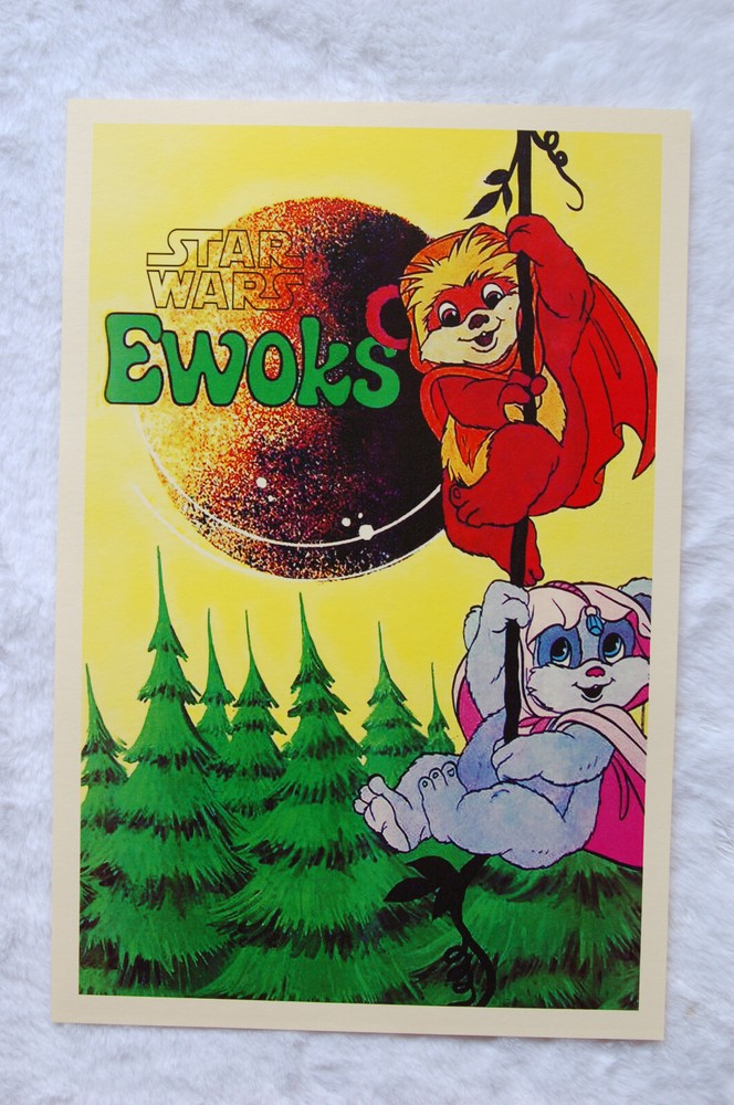 Ewoks  TV Show Promo Poster Cartoon Star Wars