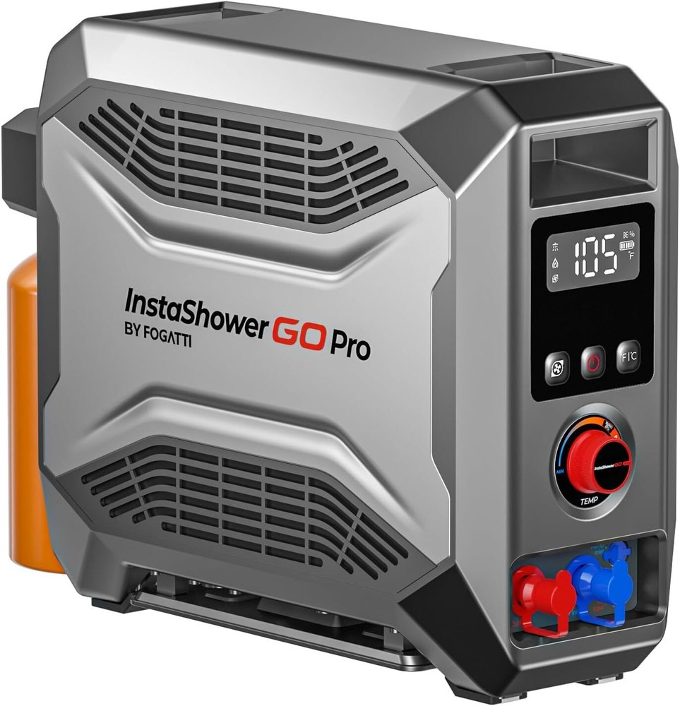 FOGATTI Portable Gas Water Heater 22000BTU Outdoor Camping Shower Lightweight