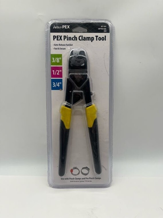 Apollo PEX-B Quick-Cinch Clamp Tool for 3/8 1/2 3/4 Inch Pipes 69PTKG1096