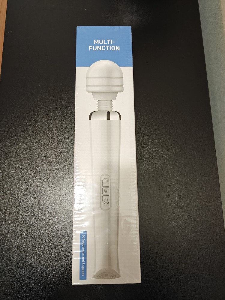 NEW-Handheld Cordless& Rechargeable Body Massager 20 Frequencies 8 Speed