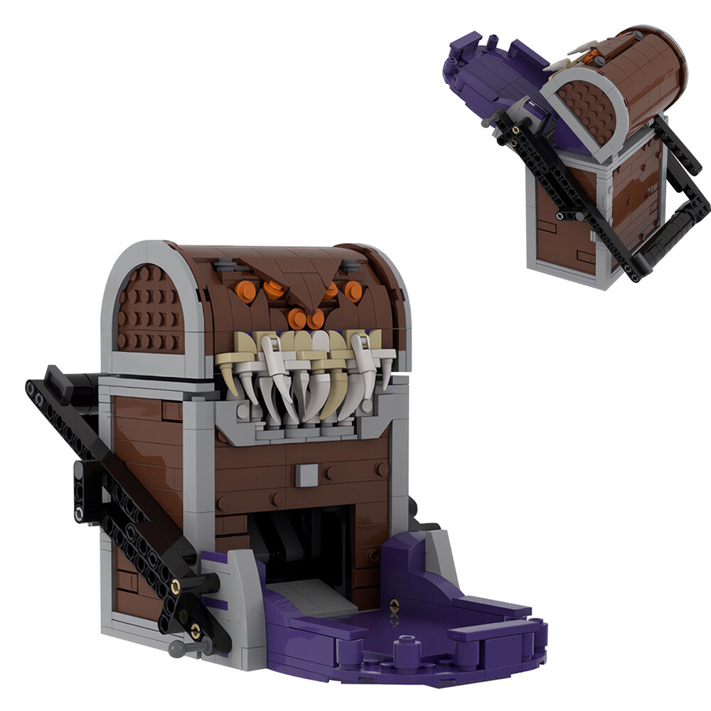 MOC Castle Dice Tower with Tray Building Blocks Toys for Board Game 590 PCS