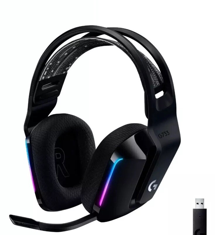 Logitech G733 Light speed  Wireless Gaming Headset- BLACK