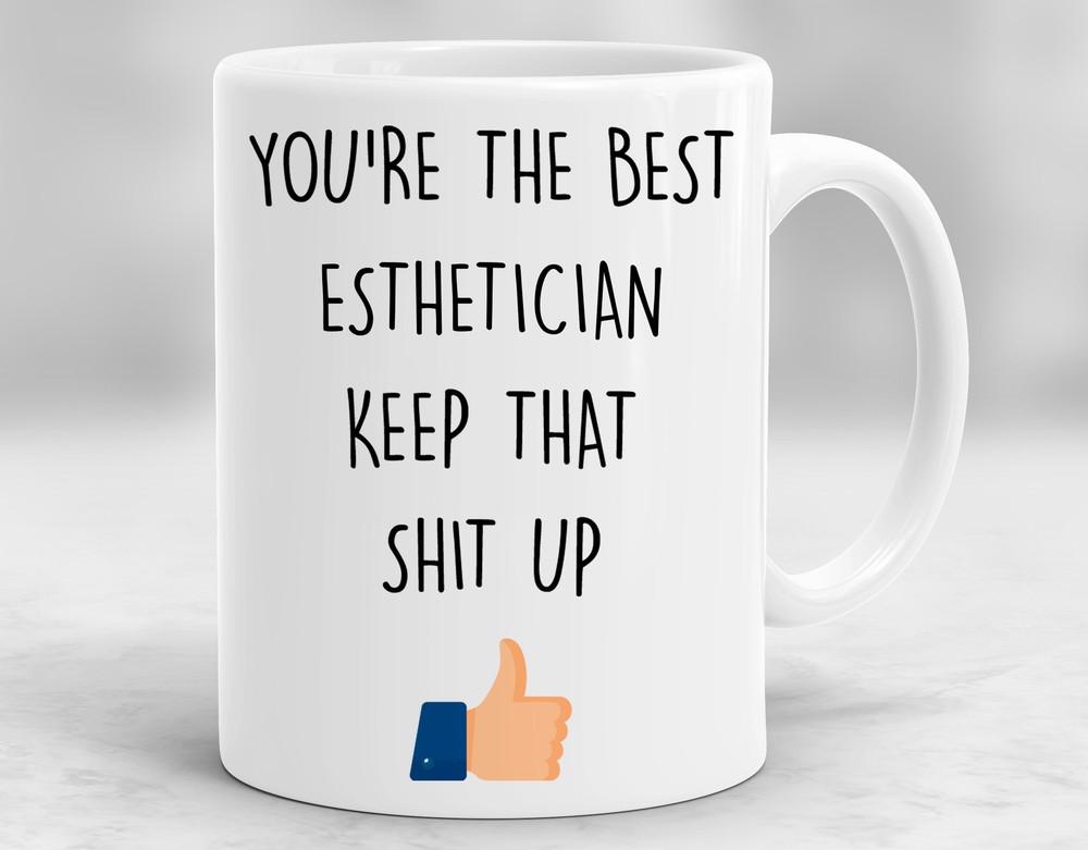 Esthetician Gift Set with Coffee Mug and Personalized Cup