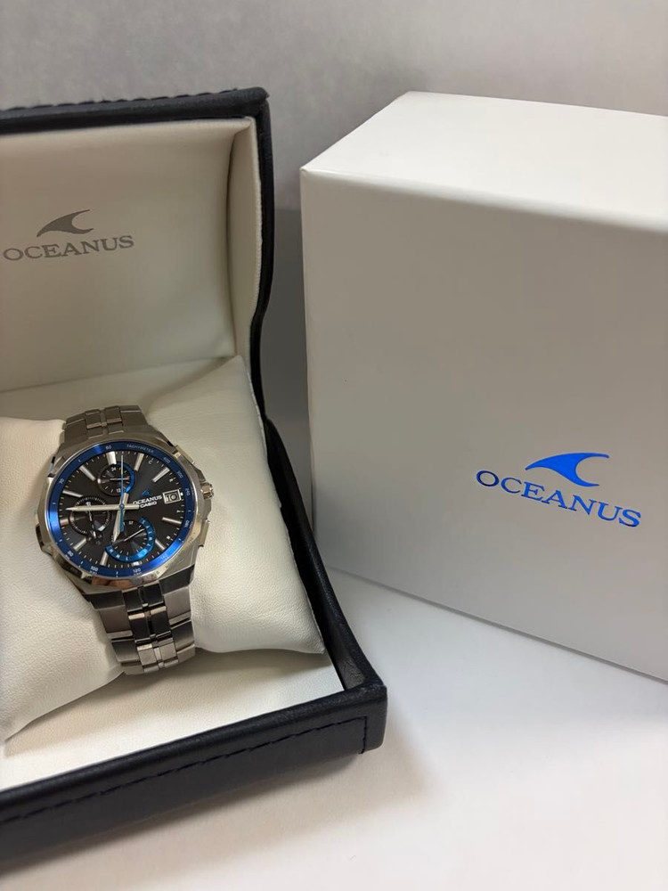 CASIO OCEANUS Manta OCW-S5000-1AJF Solar Radio Watch w/Box