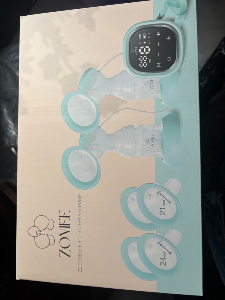Zomee Electric Breast Pump New 21mm & 24mm Flanges in Box  