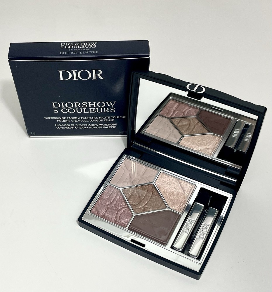 Dior Diorshow 5 Couleurs Limited Edition #647 Silk Taupe with Pouch & Card