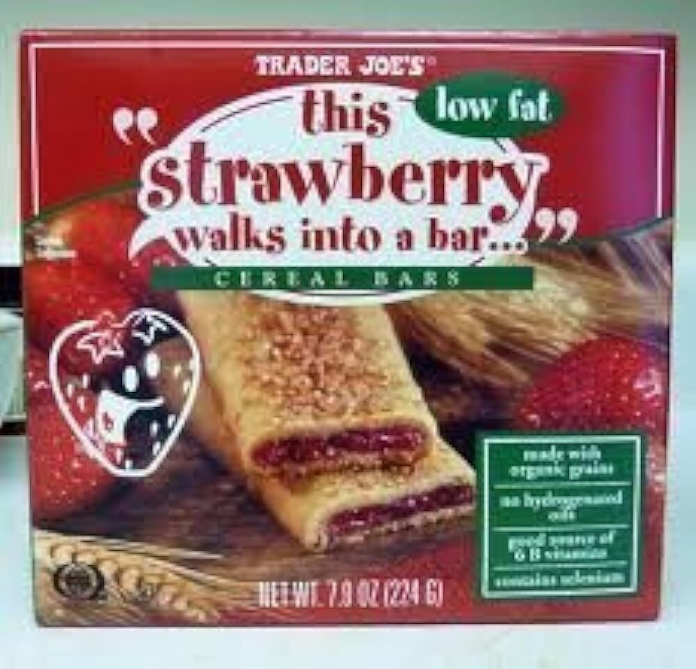 2 Pack Trader Joe's This Strawberry Walks Into a Cereal Bar 6 Bars