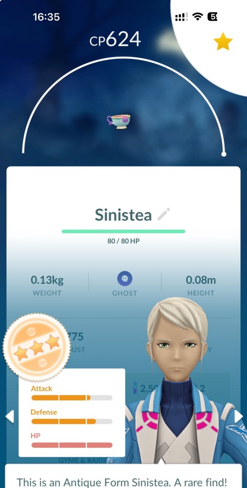 Rare Pokémon Sinistea Antique Form Mini PTC Card Check Description