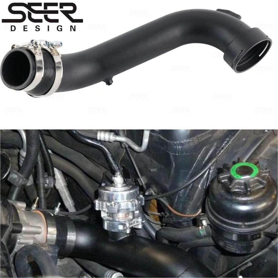 2011-12 BMW N55 135i 335i xDrive Black Aluminum Turbo Intake Charge Pipe
