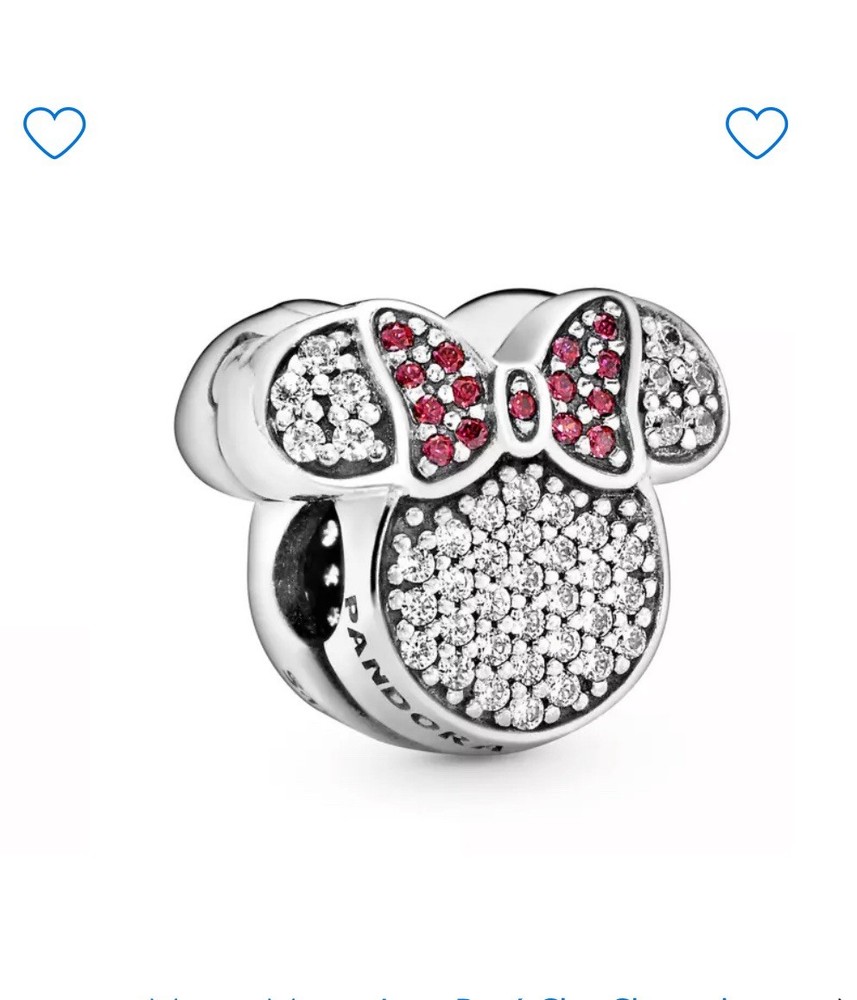 Pandora Disney Parks Minnie Mouse Pave Charm Clip 791933CZ