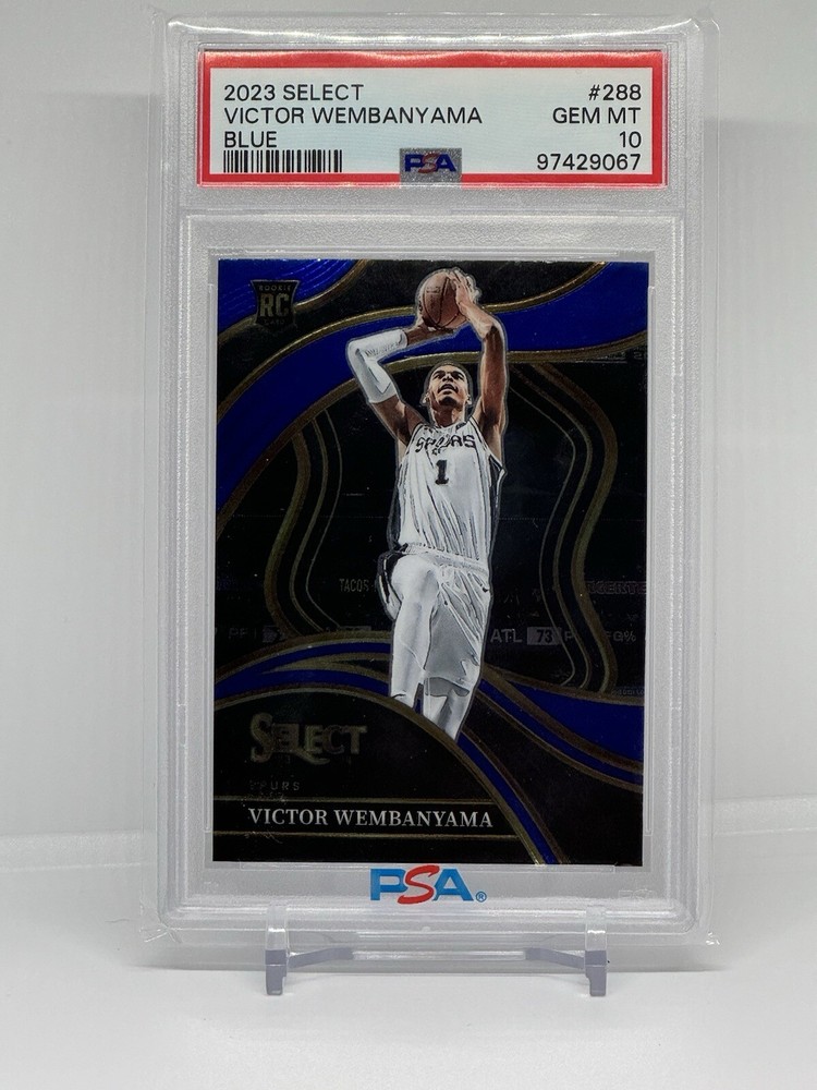 2023 Panini Select Blue #288  Victor Wembanyama Spurs RC Rookie PSA 10 GEM MINT
