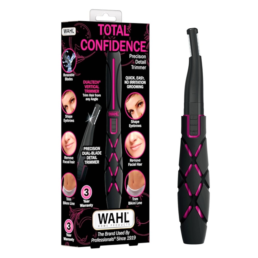 Wahl DualTech Dual-Sided Trimmer for Eyebrows Bikini Line & Facial Hair  