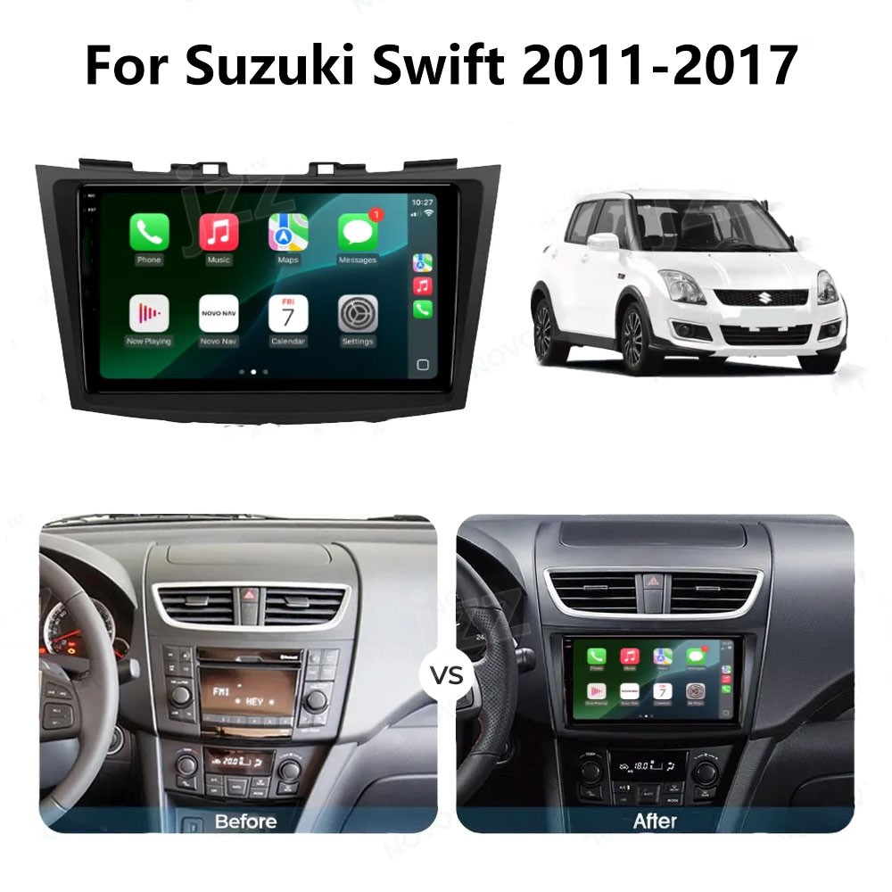 4-64GB Wireless Carplay 4-64G Android13 For Suzuki Swift 2011-2017 Car Radio GPS