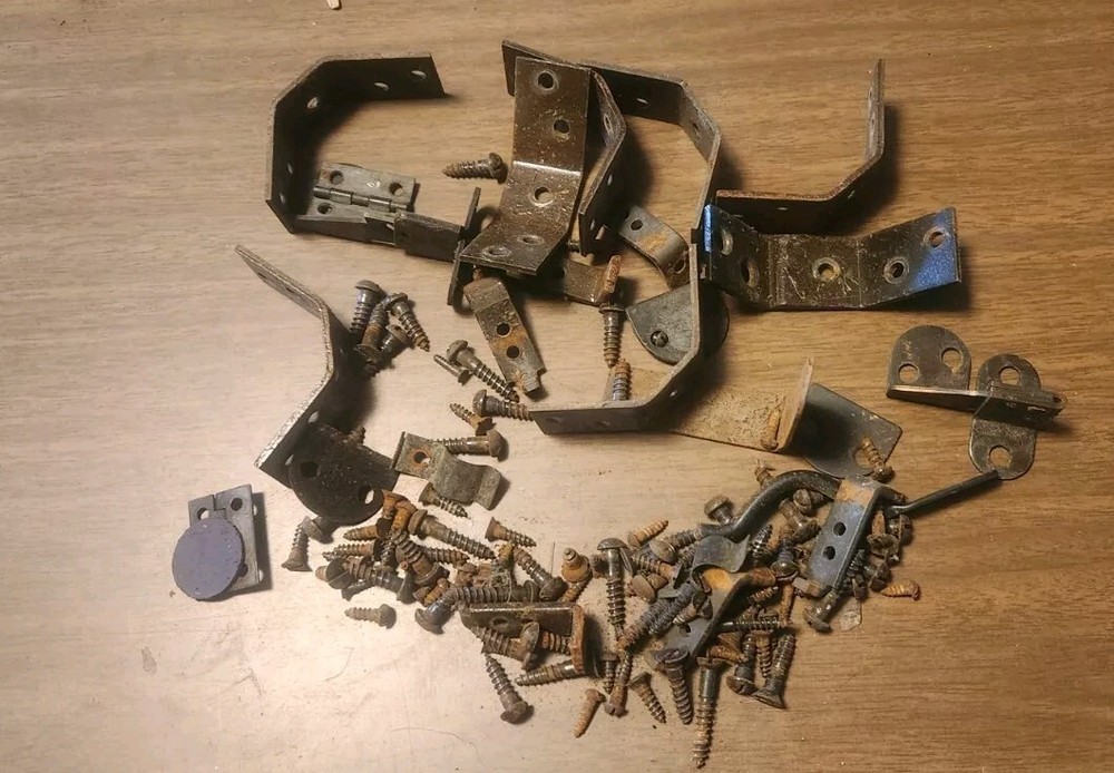 Vintage Singer Sewing Machine Cabinet Hardware Lot Assorted