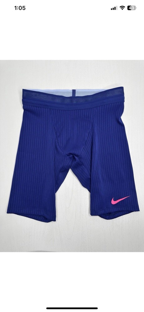 Nike 2023 Pro Elite Team Half Tights Blue White DX8990-455 Men's Size M