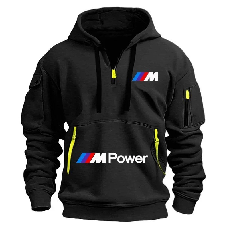 BMW M Power Hoodie Men Women Oversized Pullover Streetwear Sweatshirt