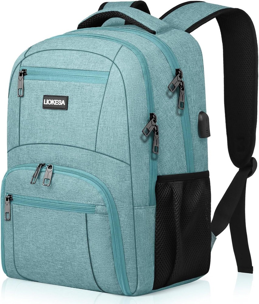 Backpack for Men Women, School Backpacks Teen Boys Girls, 15.6 Inch, Teal