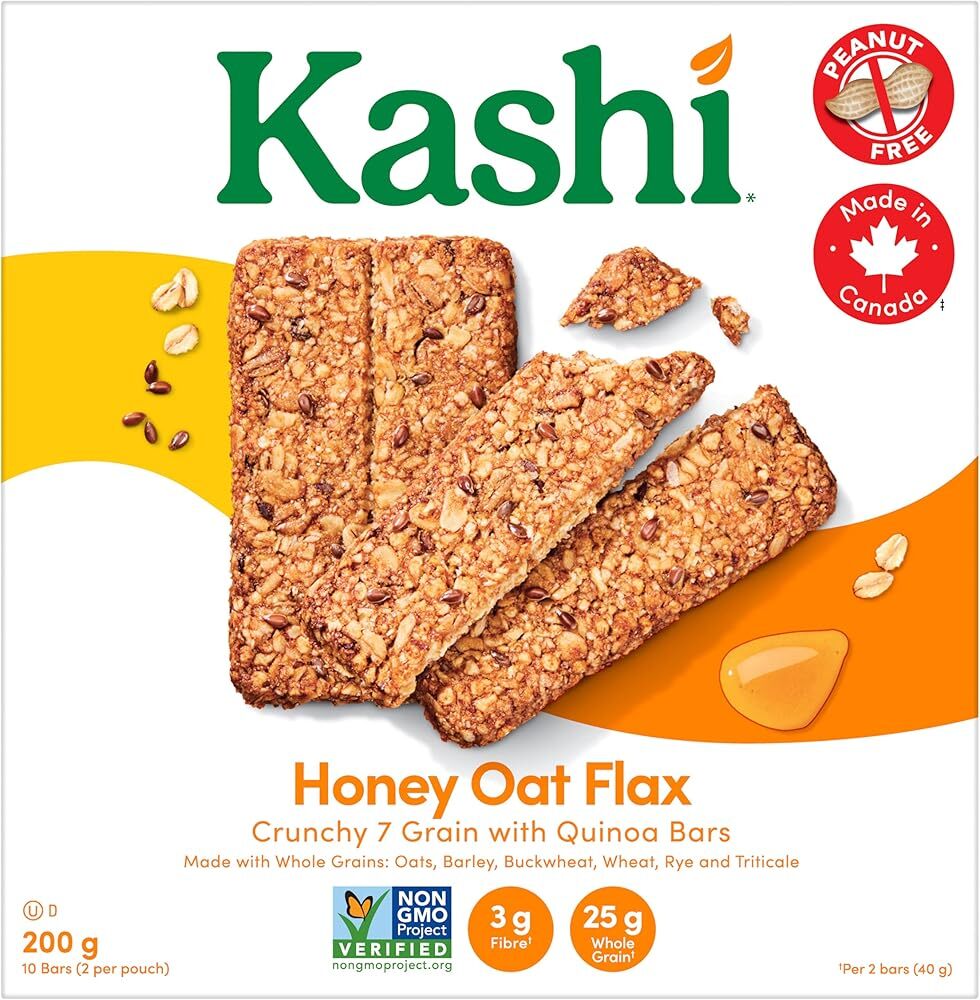 Kashi, 7 Grain, Honey Oat Flax with Quinoa, 10 bars, 200g/7.1oz, Canadian}