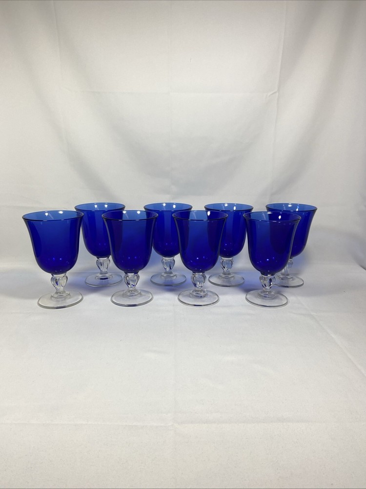 Vintage Cristal D'Arques Deep Cobalt Blue  6.5