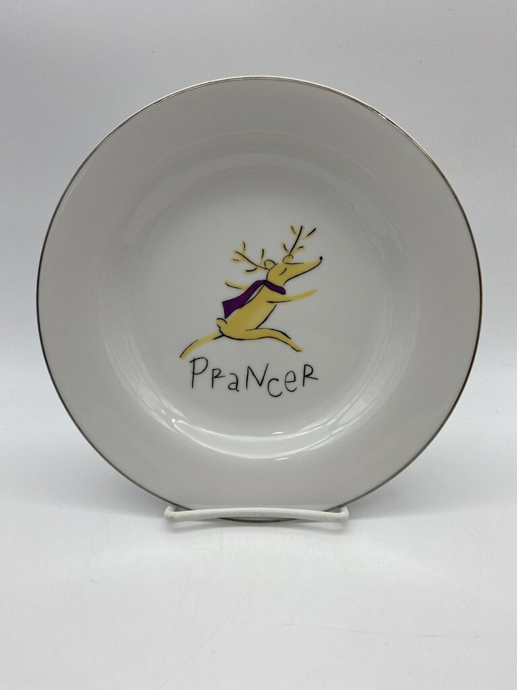 Pottery barn reindeer Prancer Salad dessert cocktail 8.5