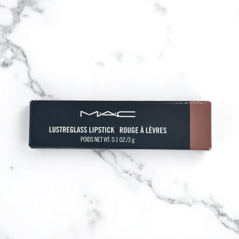 MAC Luster Glass Lipstick Alone Time Sheer Shine 3.5g Moisturizing