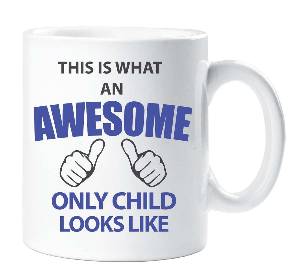 Awesome Only Child Mug for Boys in Vibrant Blue