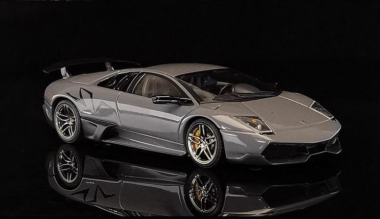 AUTOart 1/43 Lamborghini Murcielago LP670-4 SV diecast car model gray