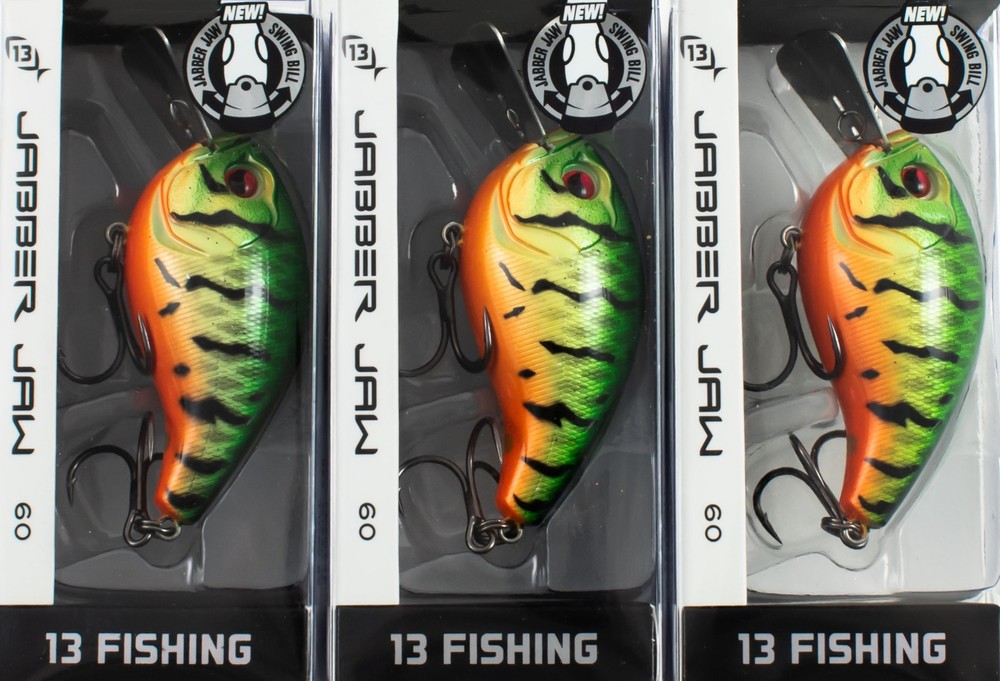 (LOT OF 3) 13 FISHING JABBER JAW 60 9/16OZ JJC60-82 GREEN CRAW CN1617