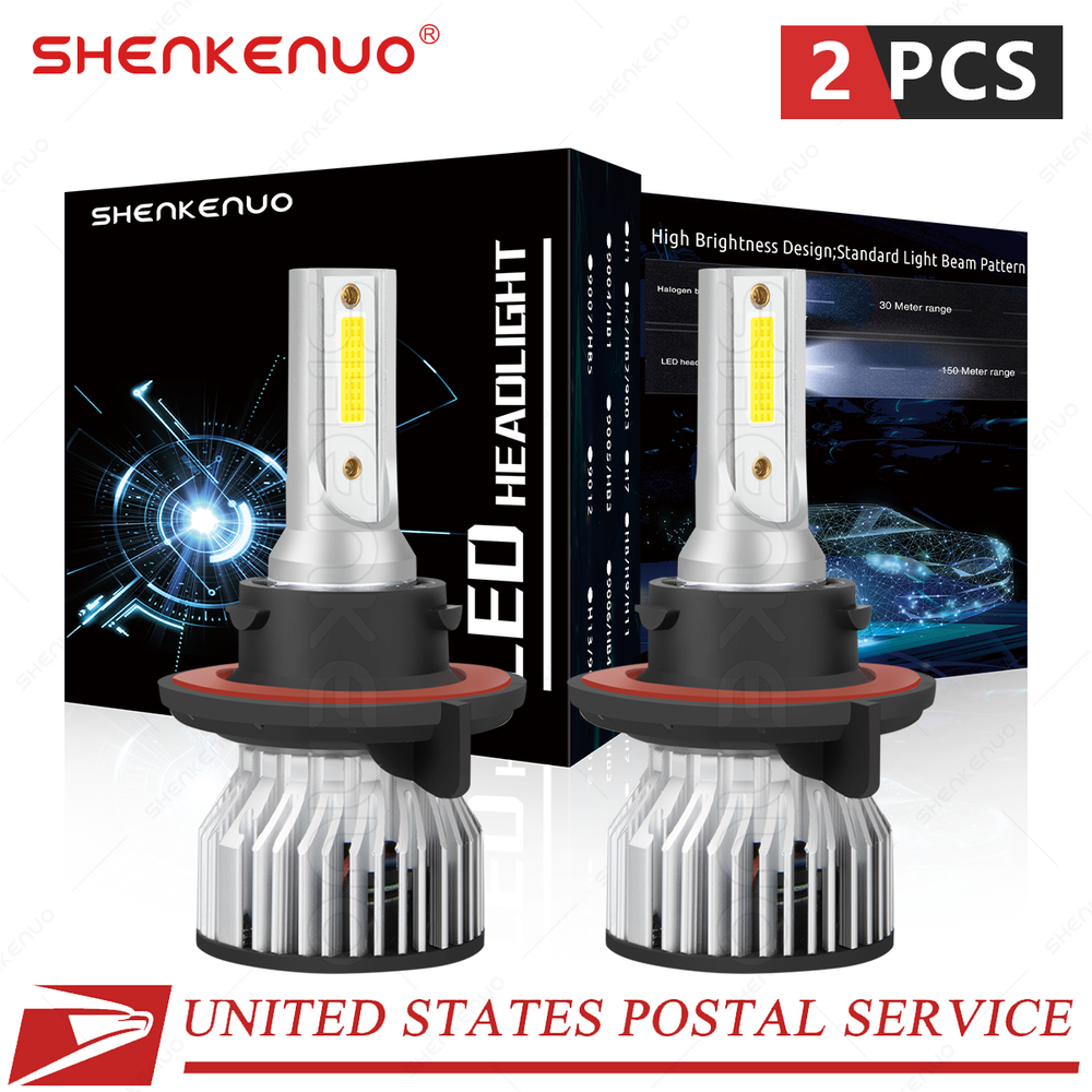 2x Skn H13 9008 LED Headlight Bulb Hi/Lo Beam 50W for Jeep Wrangler 2007-2021