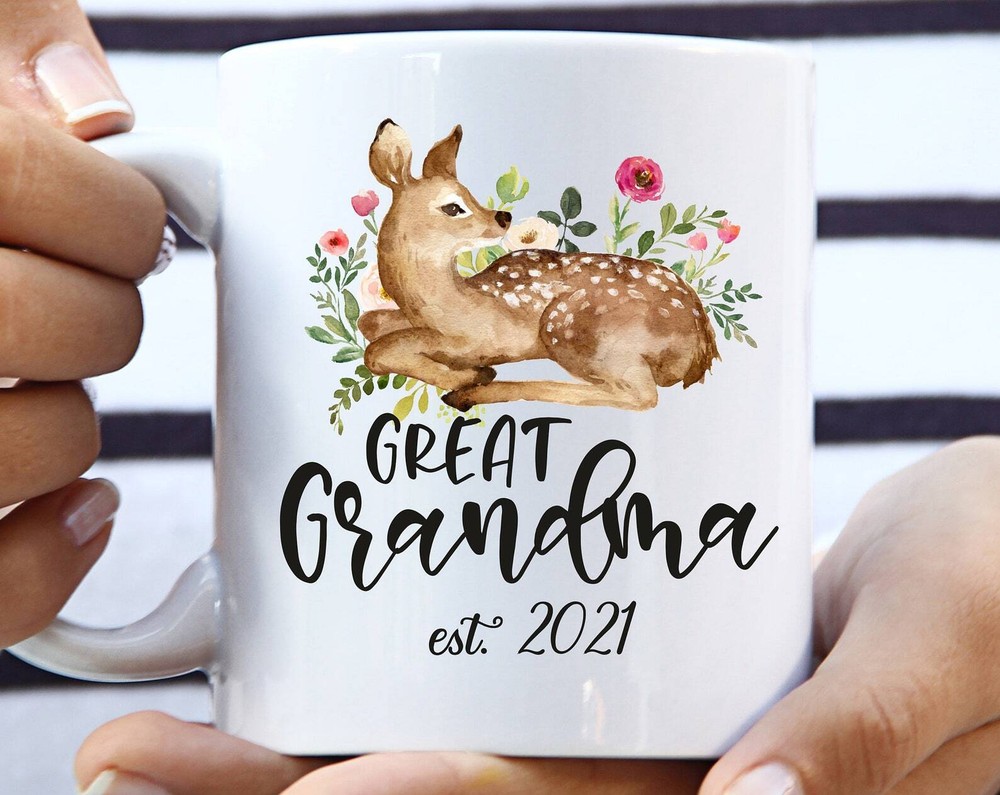 Great Grandma Est 2021 Great Grandma Mug First Time Great Grandma New Great