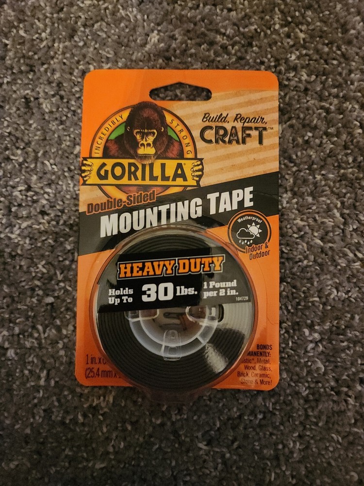 Gorilla Mounting Tape Heavy Duty Double Sided