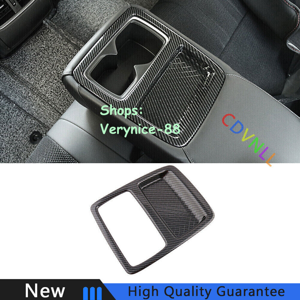 For Honda Accord 10th 18-2022 Carbon Fiber Rear Drinking Glass Panel Cover Trim