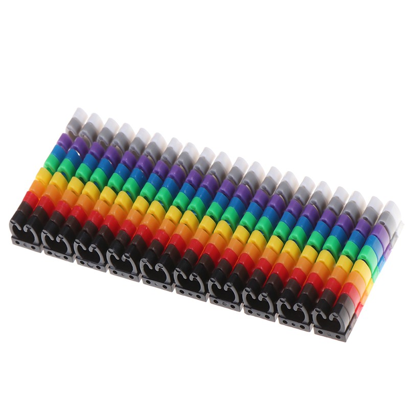 Cable Markers Colourful C-Type Marker Number Tag Label For Wire 1.5/2.5/4/ 6mm²!