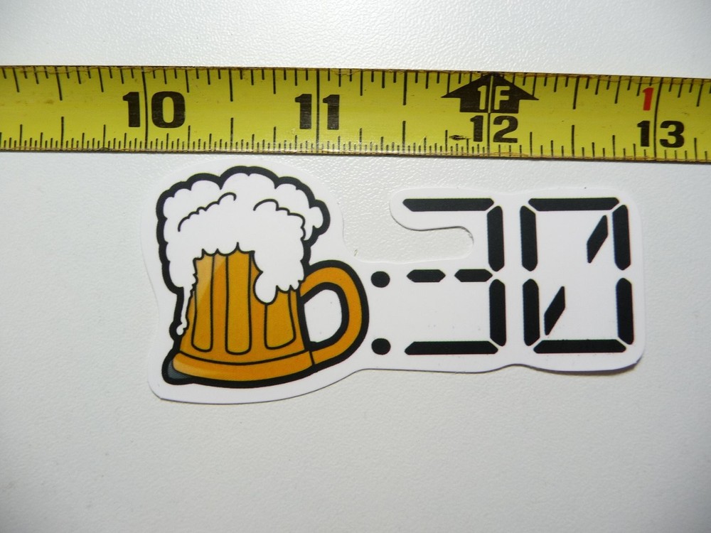 Funny Beer:30 Time Decal Sticker for Drinking Party Scrapbooking