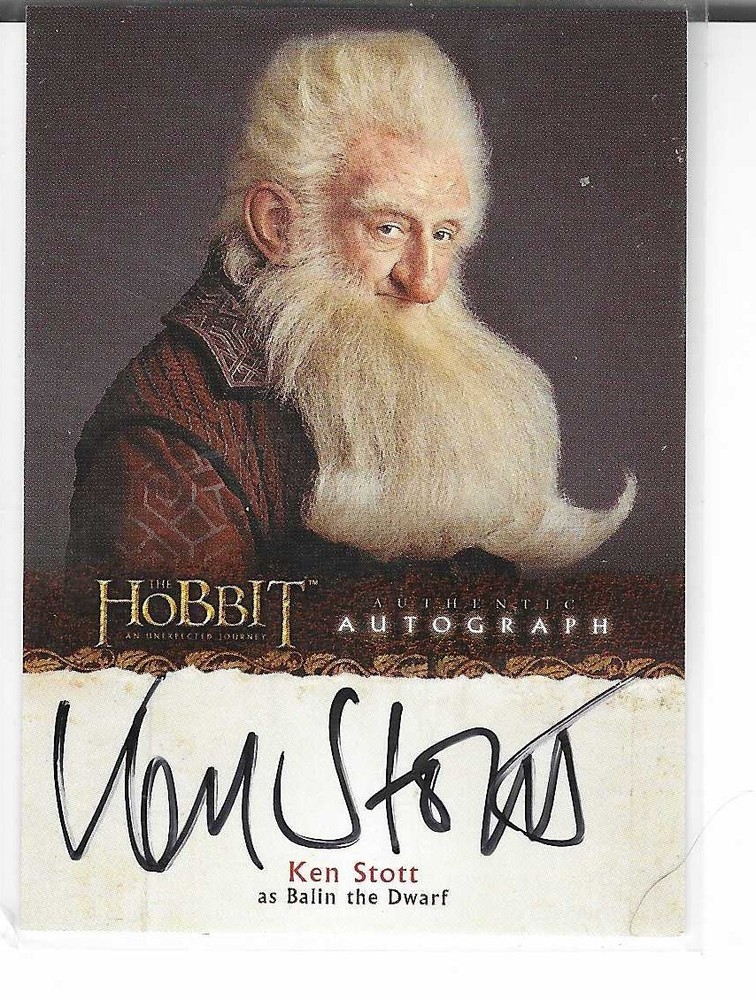 2014 Cryptozoic Hobbit An Unexpected Journey Ken Stott Autographed Card