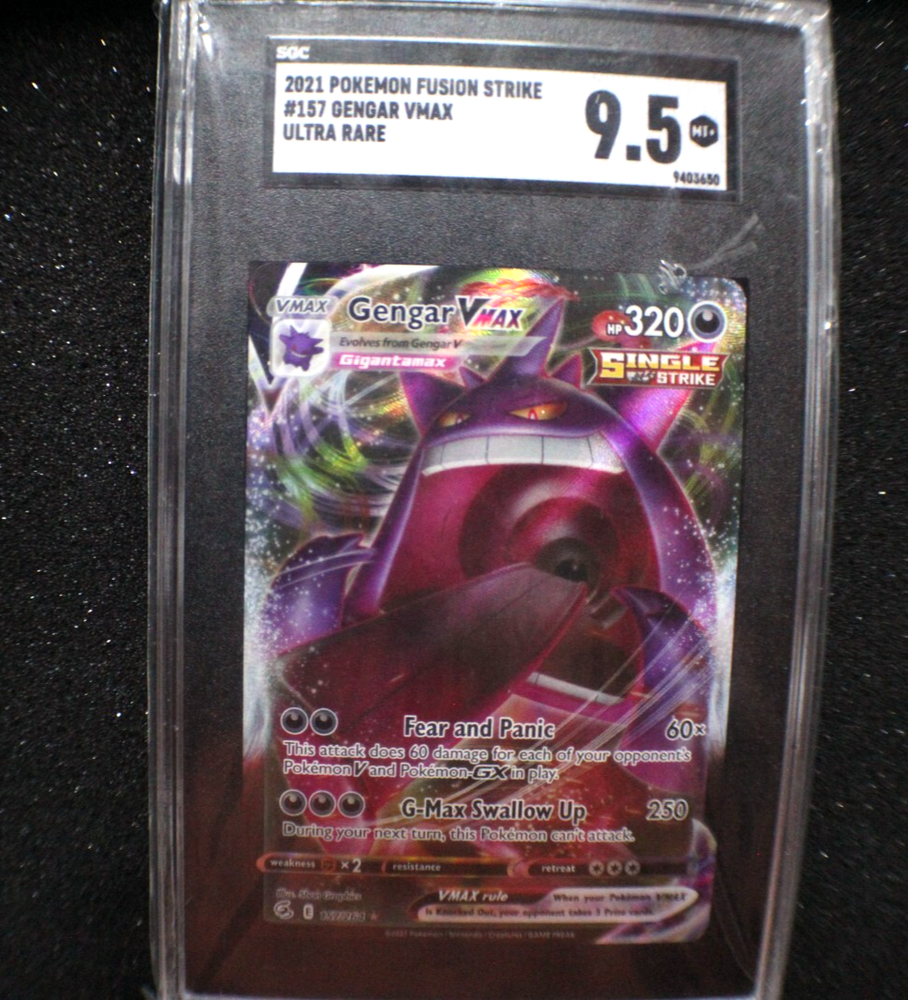 Gengar VMAX 157/264 Fusion Strike Holo Pokemon Card SwSh08