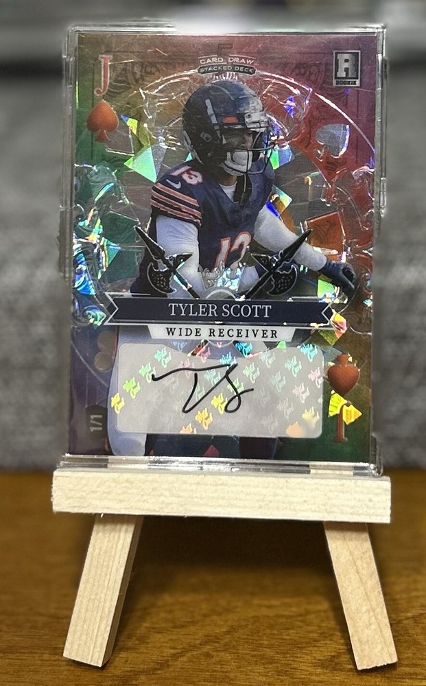 2023 Wild Card 5 Card Draw Stacked Deck Tyler Scott Jack ofSpades  RC Auto 1/1