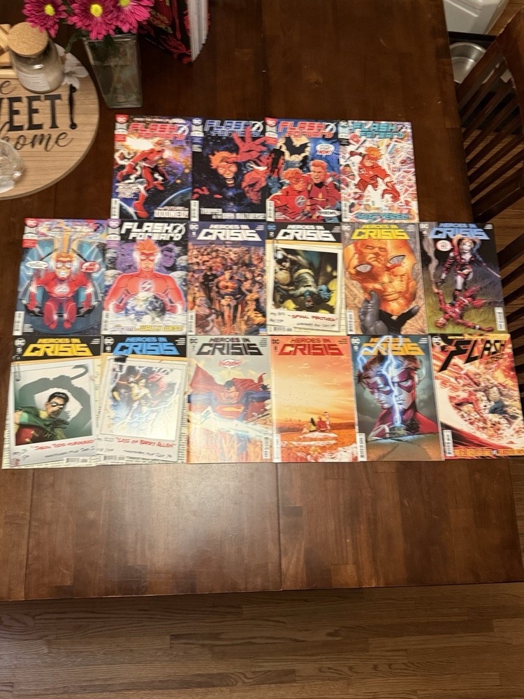 DC Comics Flash Lot Of 16 Flash Forward, Heros In Crisis, Flash #750 Annual