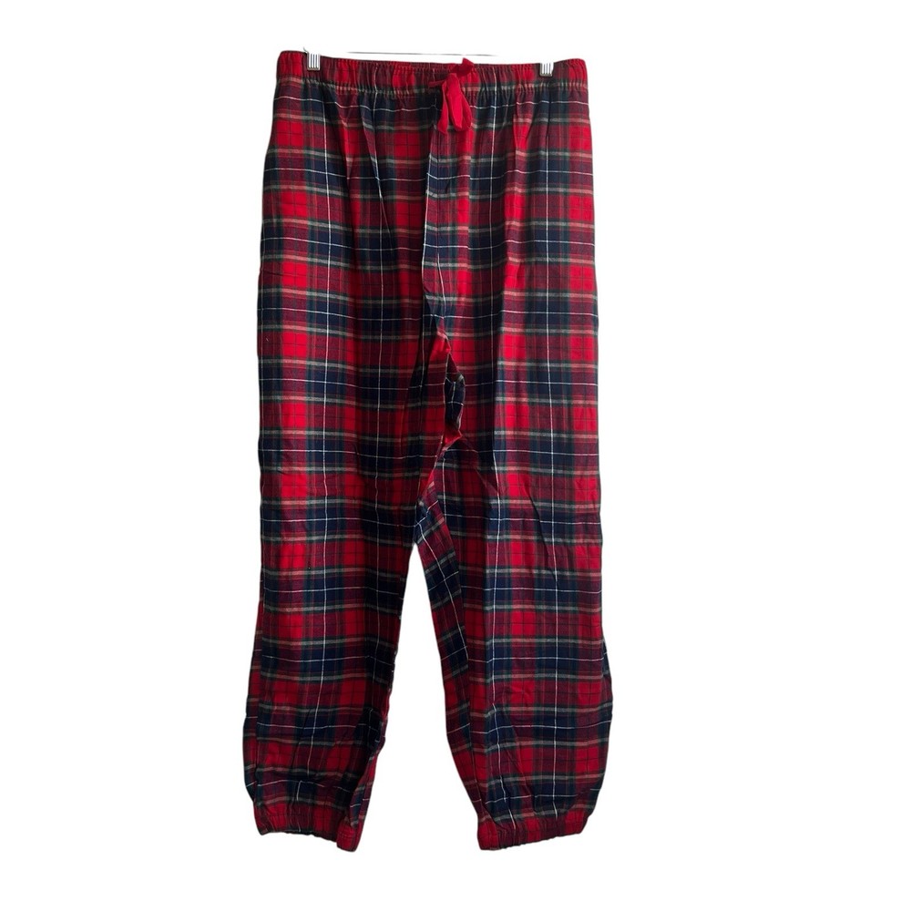 Old Navy Plus 4X Christmas Red Blue Plaid Draw String Pajama Jogger Bottoms