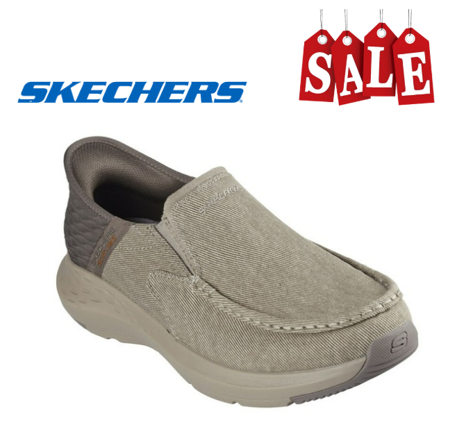 FLASH SALE⚡Men's SKECHERS Slip-ins: Parson - Dewitt shoe TAUPE - size MEDIUM US-image