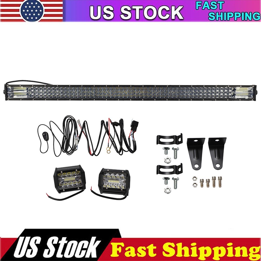 42in LED straight Light Bar Combo 2pcs 4