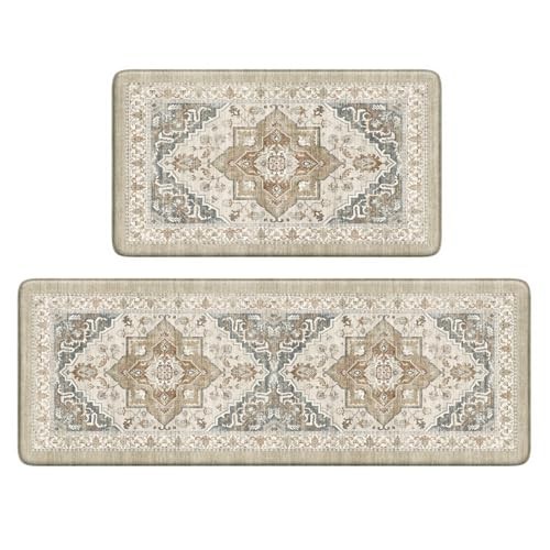 Cushioned Anti-Fatigue Kitchen Floor Mats Non-Slip Comfort Standing