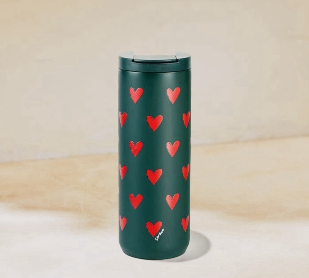 ❤️NWT Starbucks 2026 Valentines Red Heart Stainless Steel Tumbler