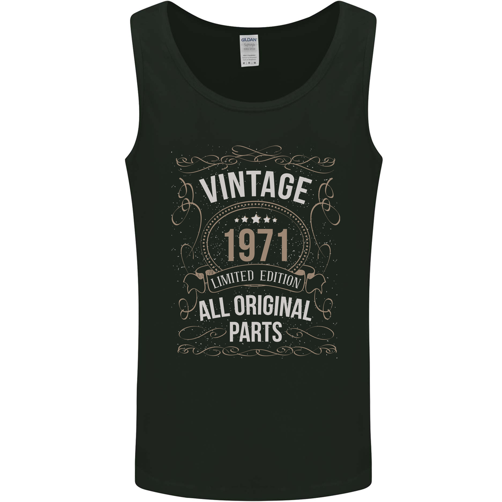 54th Birthday Limited Edition 1971 Mens Vest Tank Top