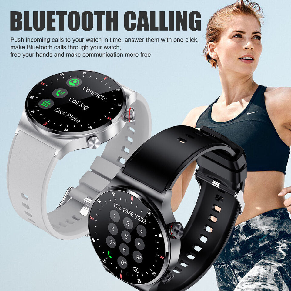 Waterproof Smartwatch for Men Compatible with iPhone Android Samsung Bluetooth Fitness Tracker